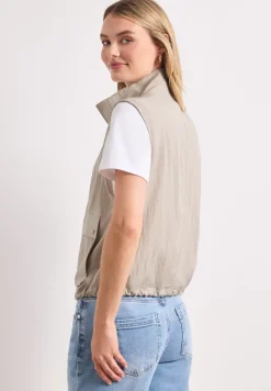 Gilet zippé avec cordon de serrage