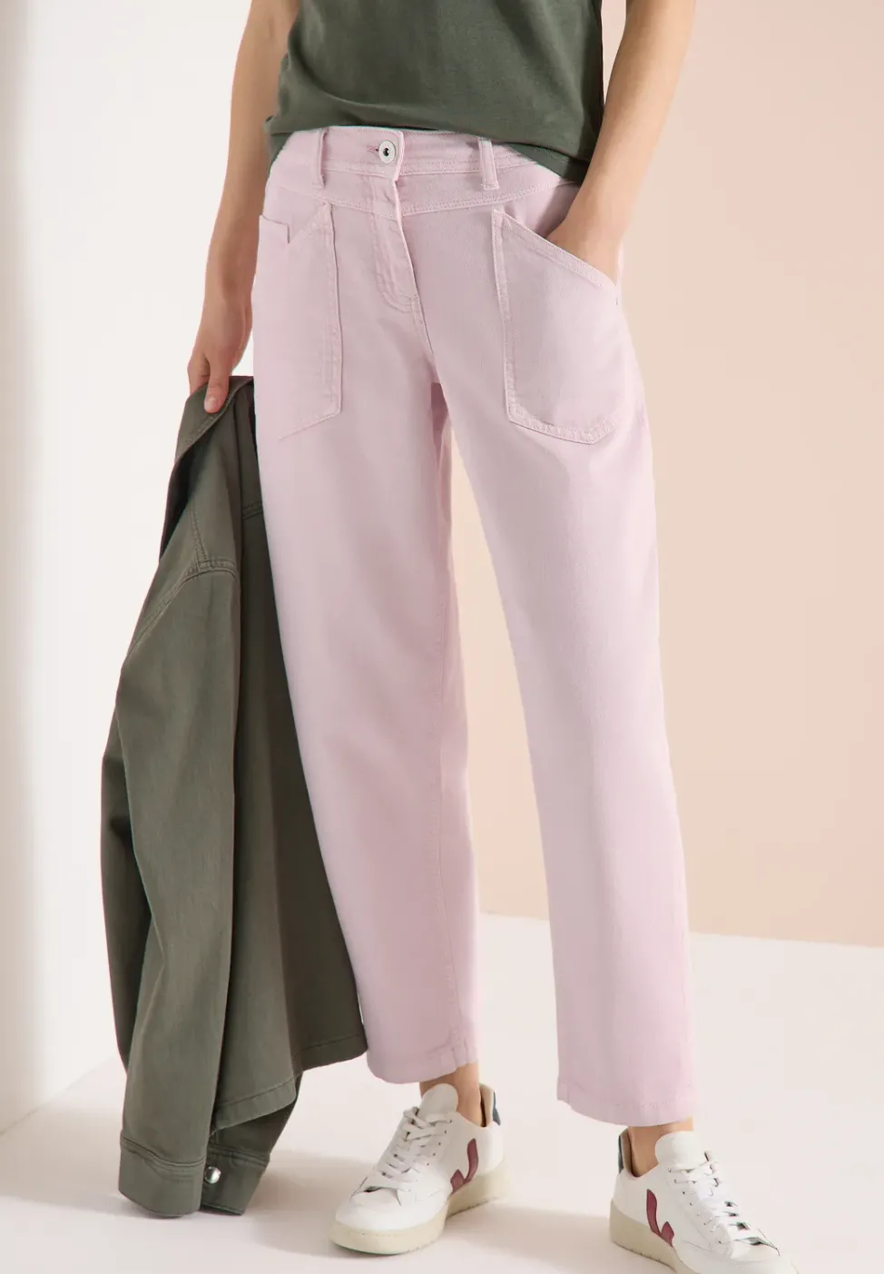 High Waist Barrel Leg Jeans en Loose Fit