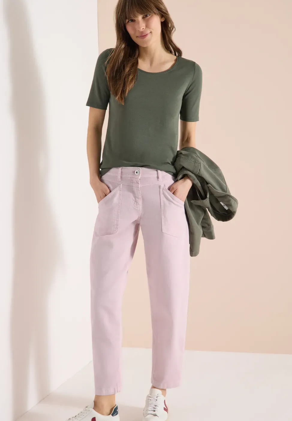 High Waist Barrel Leg Jeans en Loose Fit