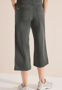 High Waist Flared Leg Pantalon Loose Fit