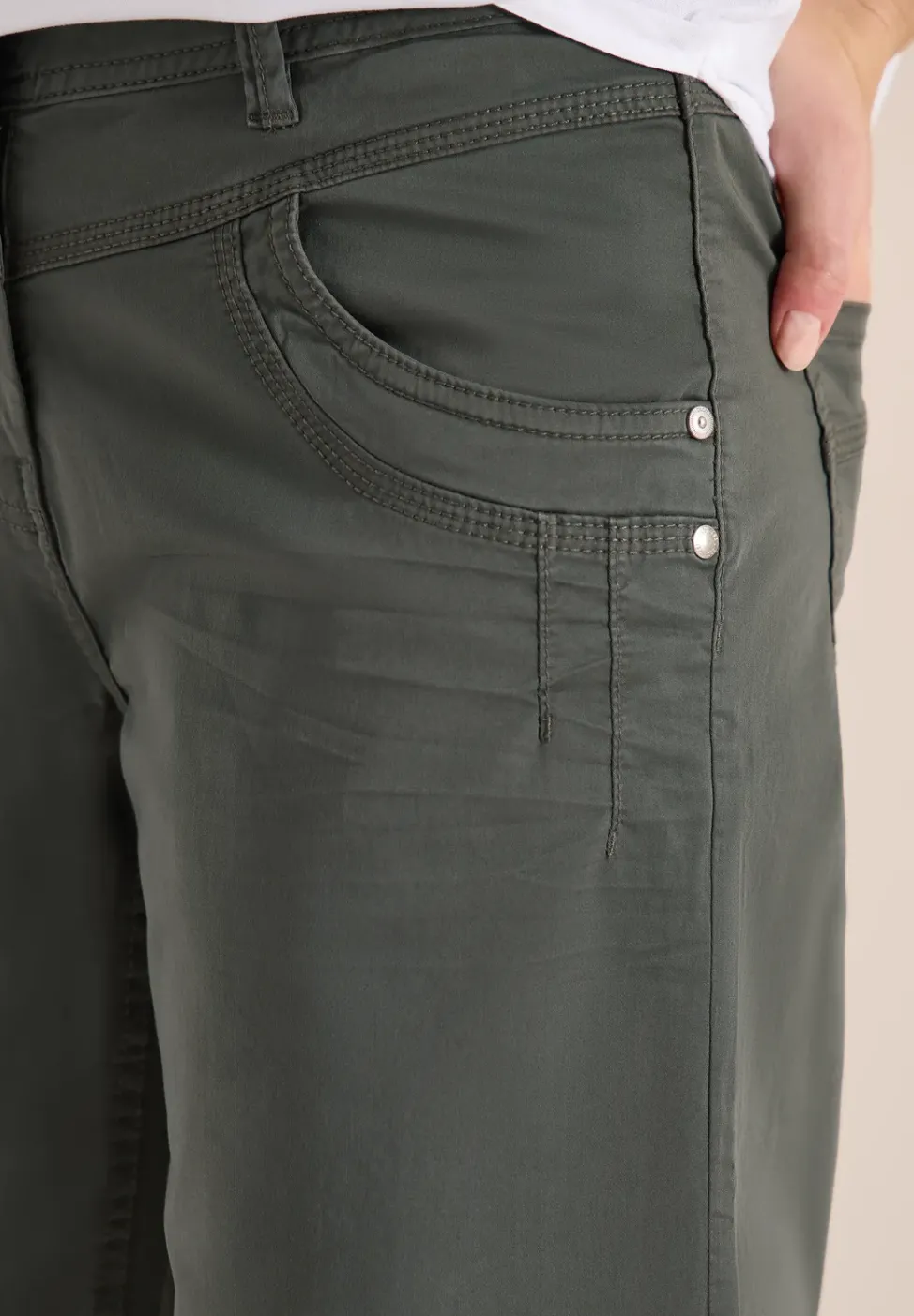 High Waist Flared Leg Pantalon Loose Fit