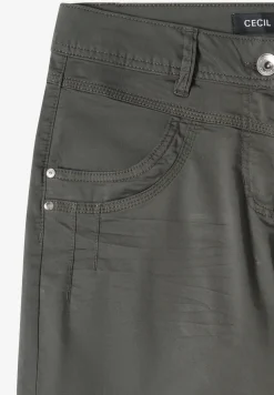 High Waist Flared Leg Pantalon Loose Fit