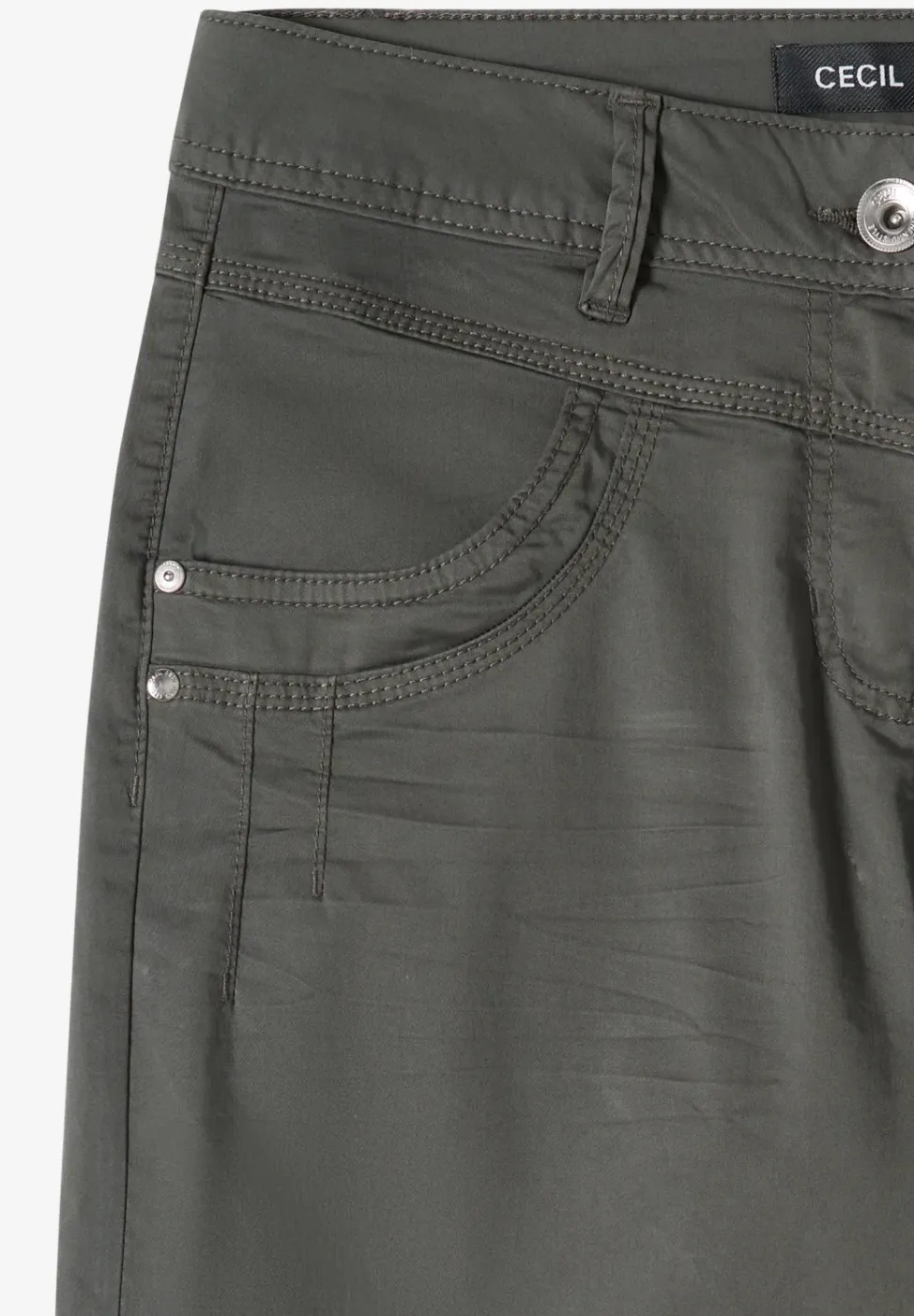 High Waist Flared Leg Pantalon Loose Fit
