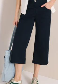 High Waist Flared Leg Pantalon Loose Fit