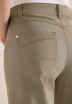 High Waist Flared Leg Pantalon Loose Fit