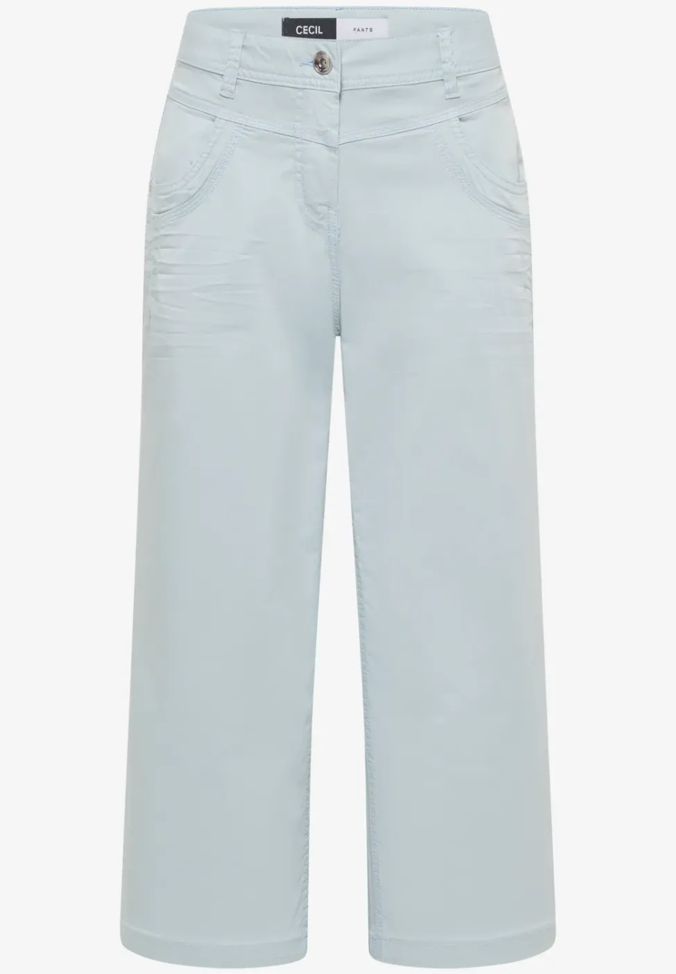 High Waist Flared Leg Pantalon Loose Fit