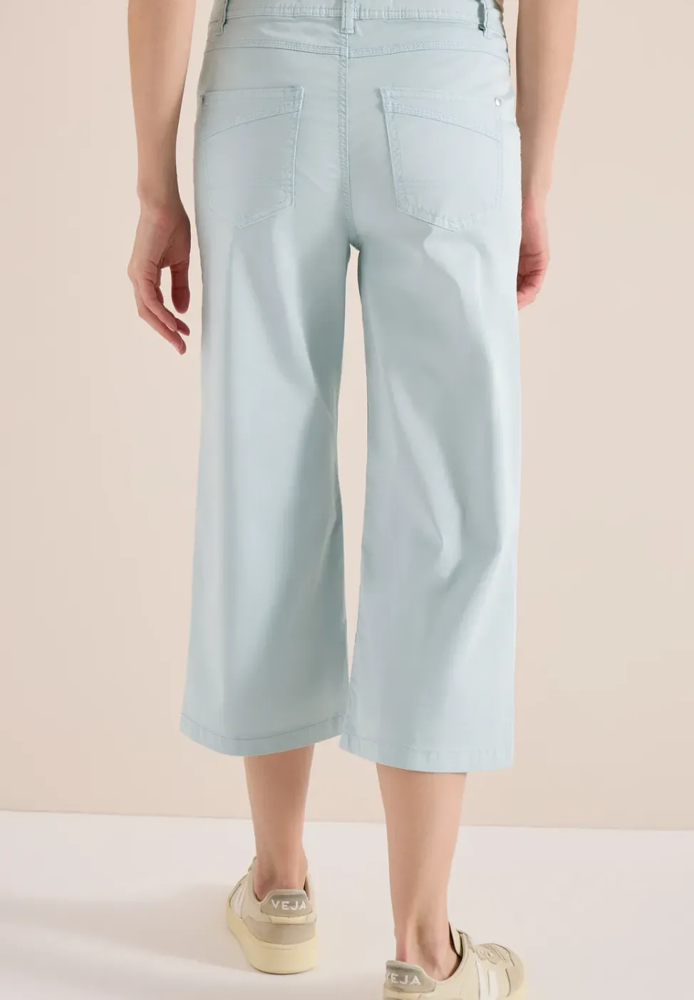 High Waist Flared Leg Pantalon Loose Fit