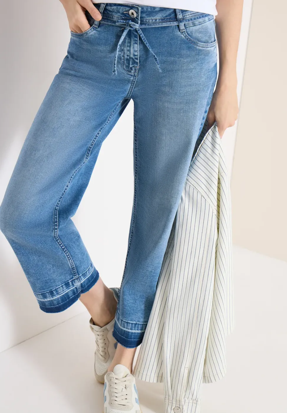 High Waist Straight Leg Jeans avec Loose Fit