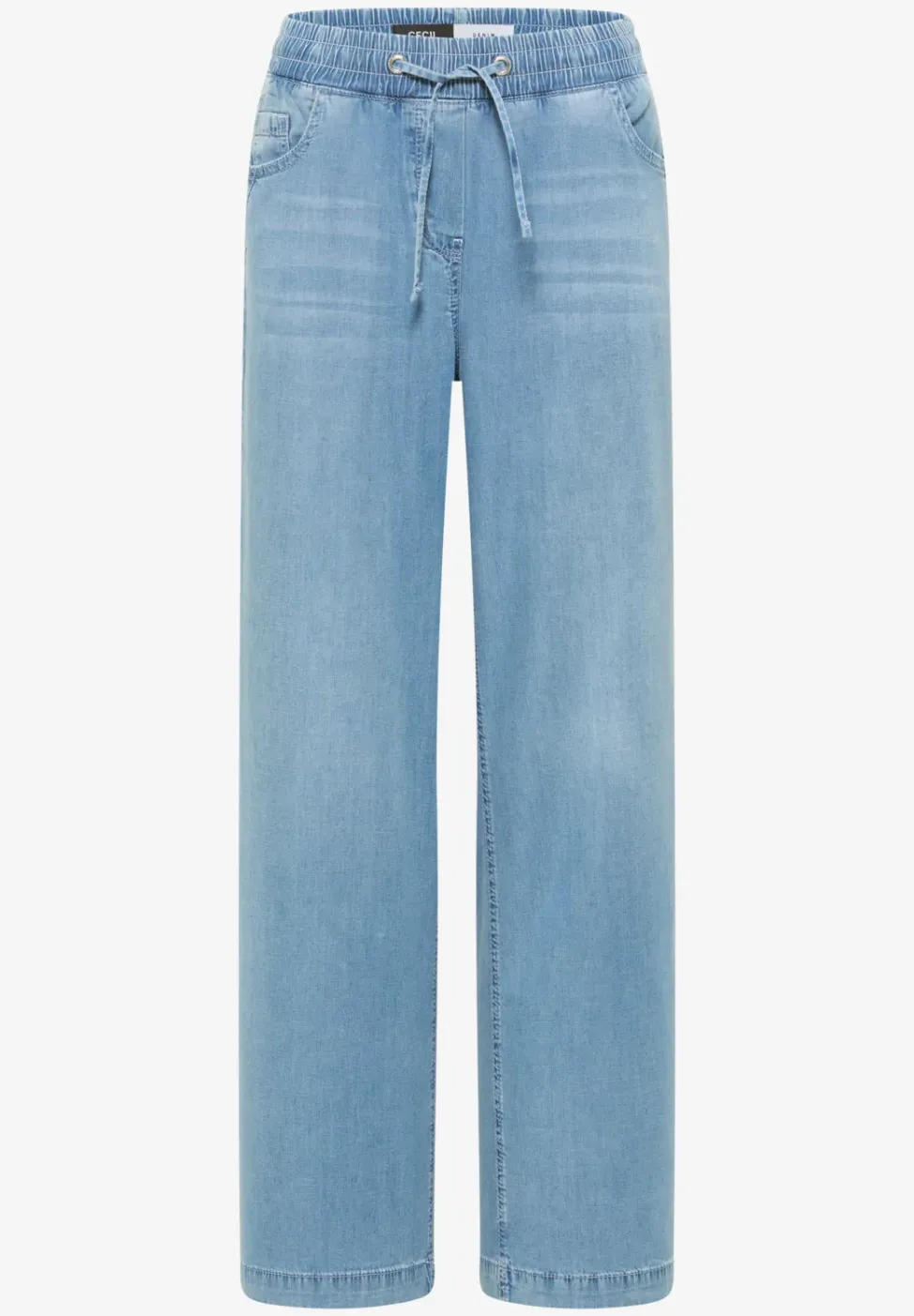 High Waist Wide Leg Jeans en Loose Fit