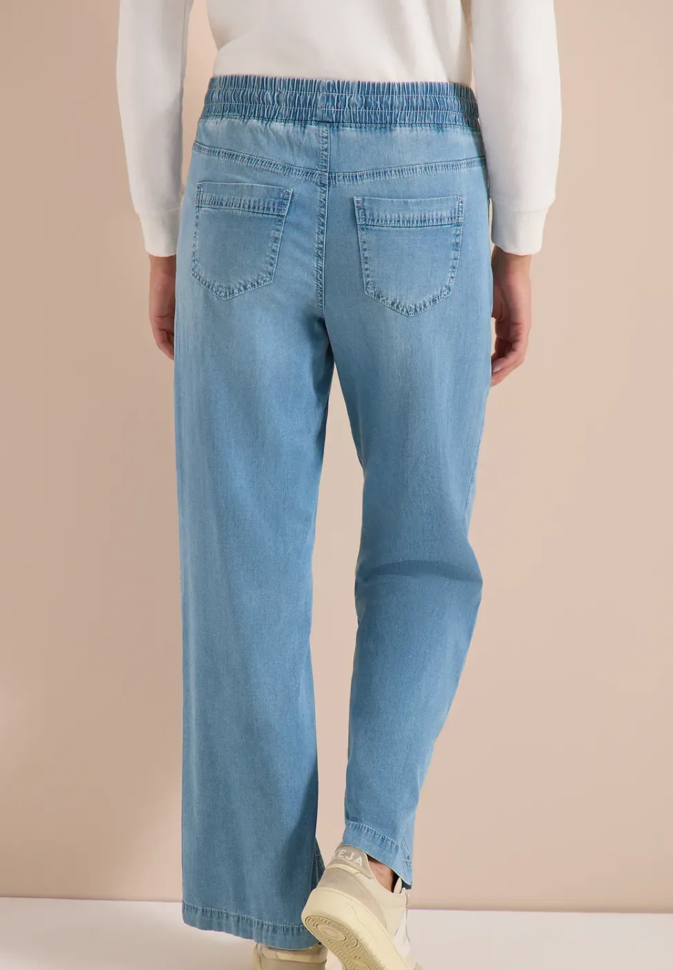 High Waist Wide Leg Jeans en Loose Fit