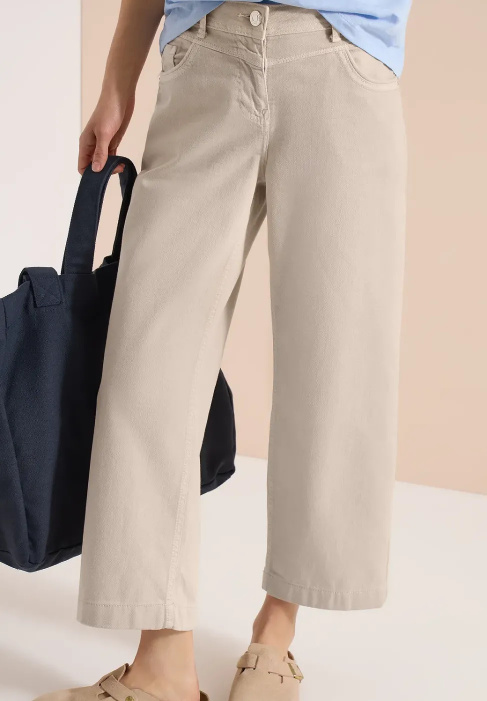 High Waist Wide Leg Jeans en Loose Fit