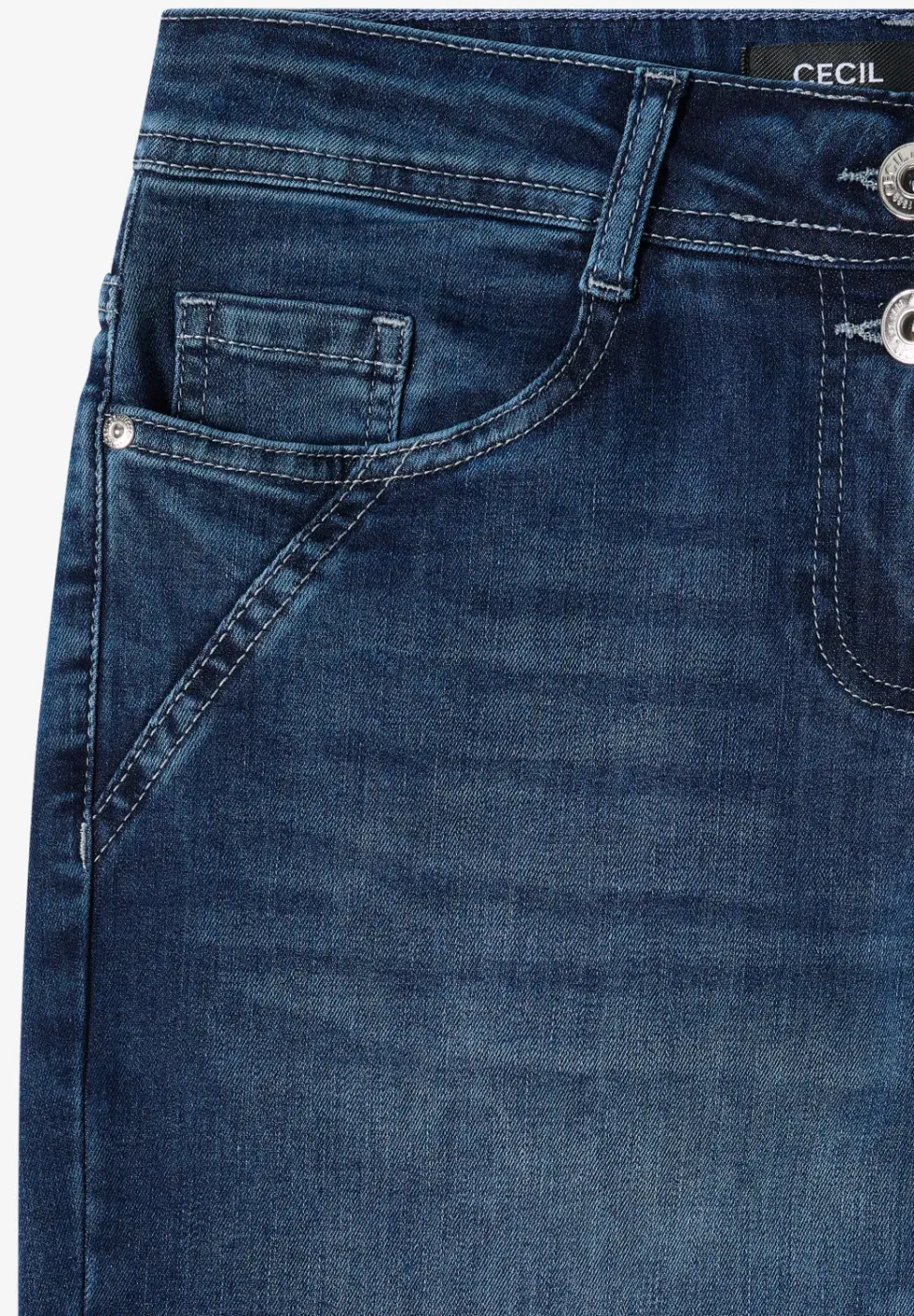 High Waist Wide Leg Jeans en Loose Fit
