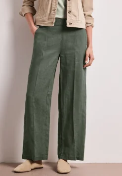 High Waist Wide Leg Pantalon en lin