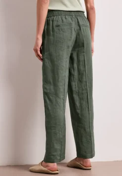 High Waist Wide Leg Pantalon en lin