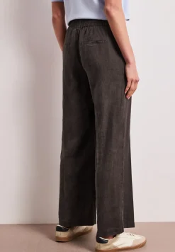 High Waist Wide Leg Pantalon en lin