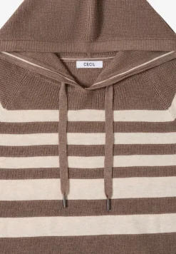 Hoodie à rayures structurées