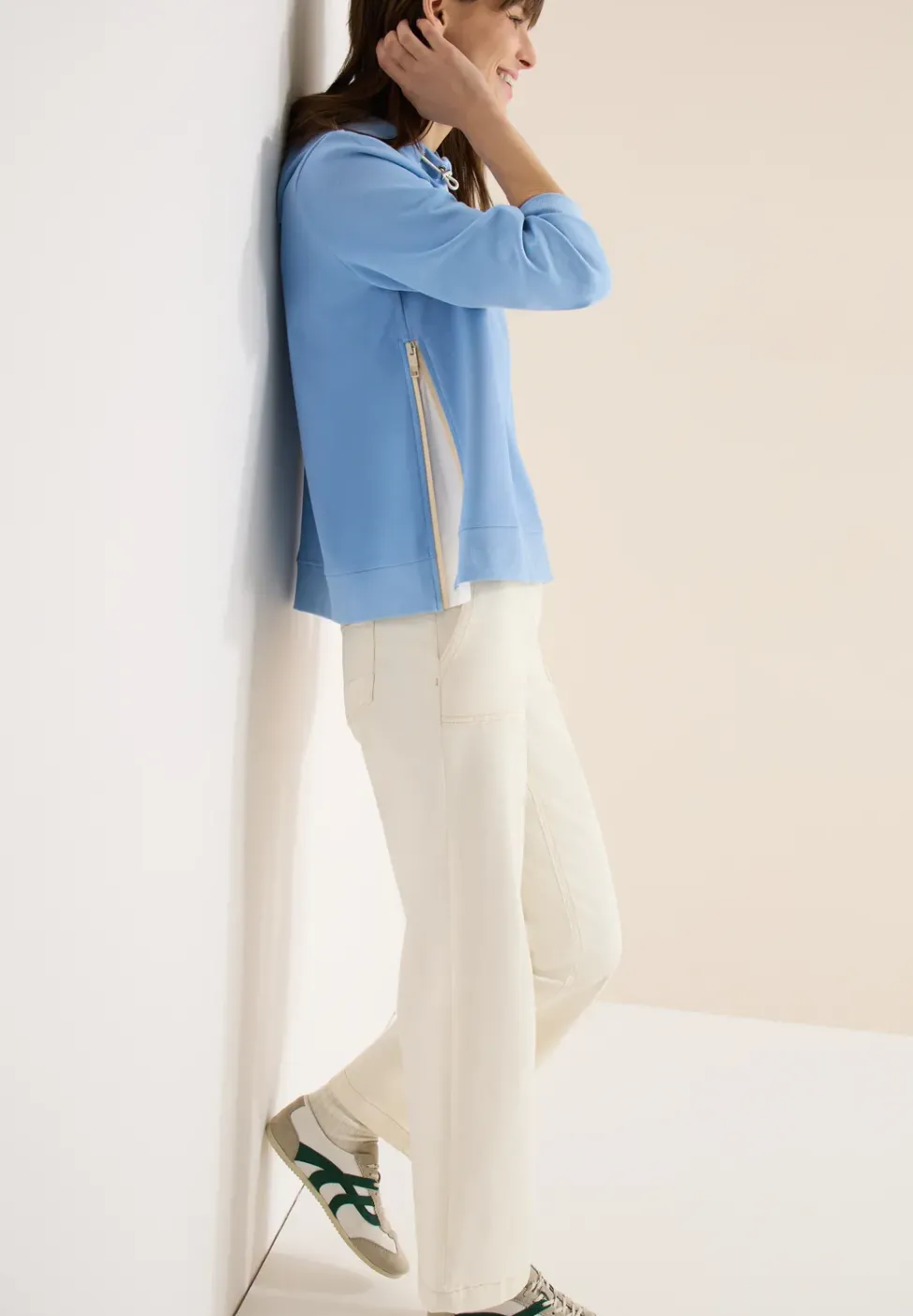 Hoodie avec détails zippés