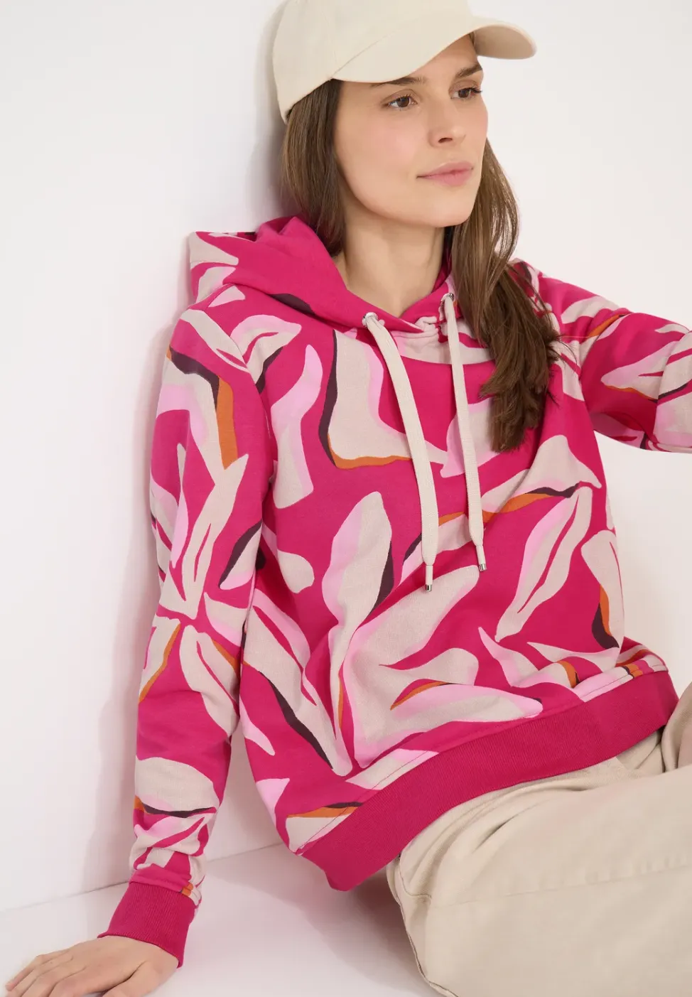 Hoodie avec motif floral