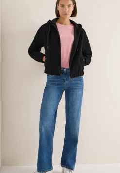 Hoodie Blouson en aspect laine