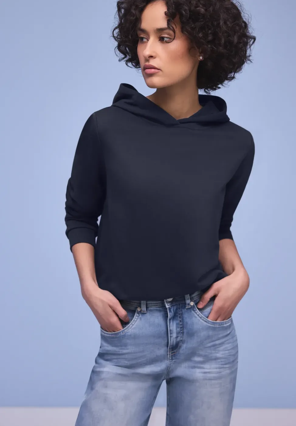 Hoodie en couleur unie