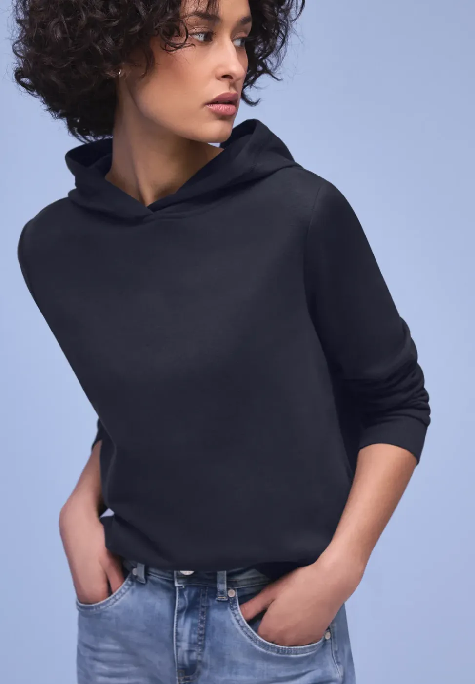 Hoodie en couleur unie