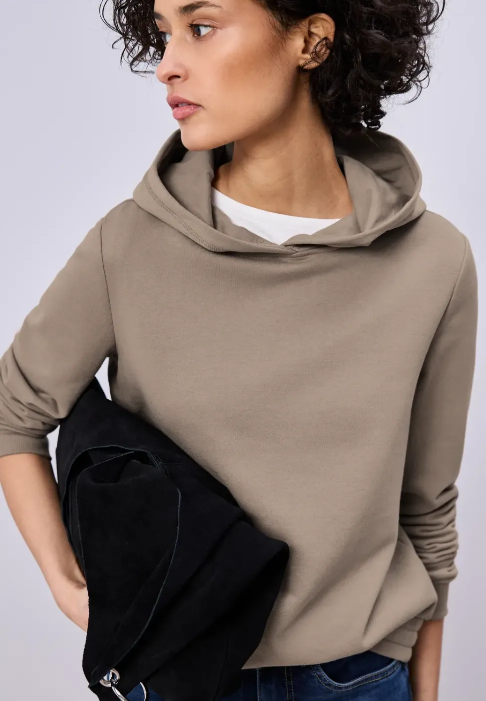 Hoodie en couleur unie