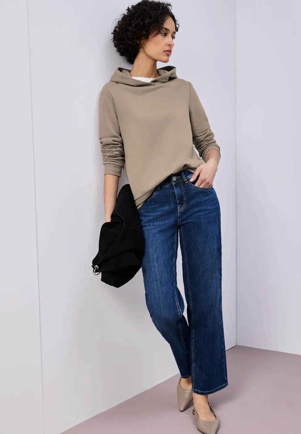 Hoodie en couleur unie