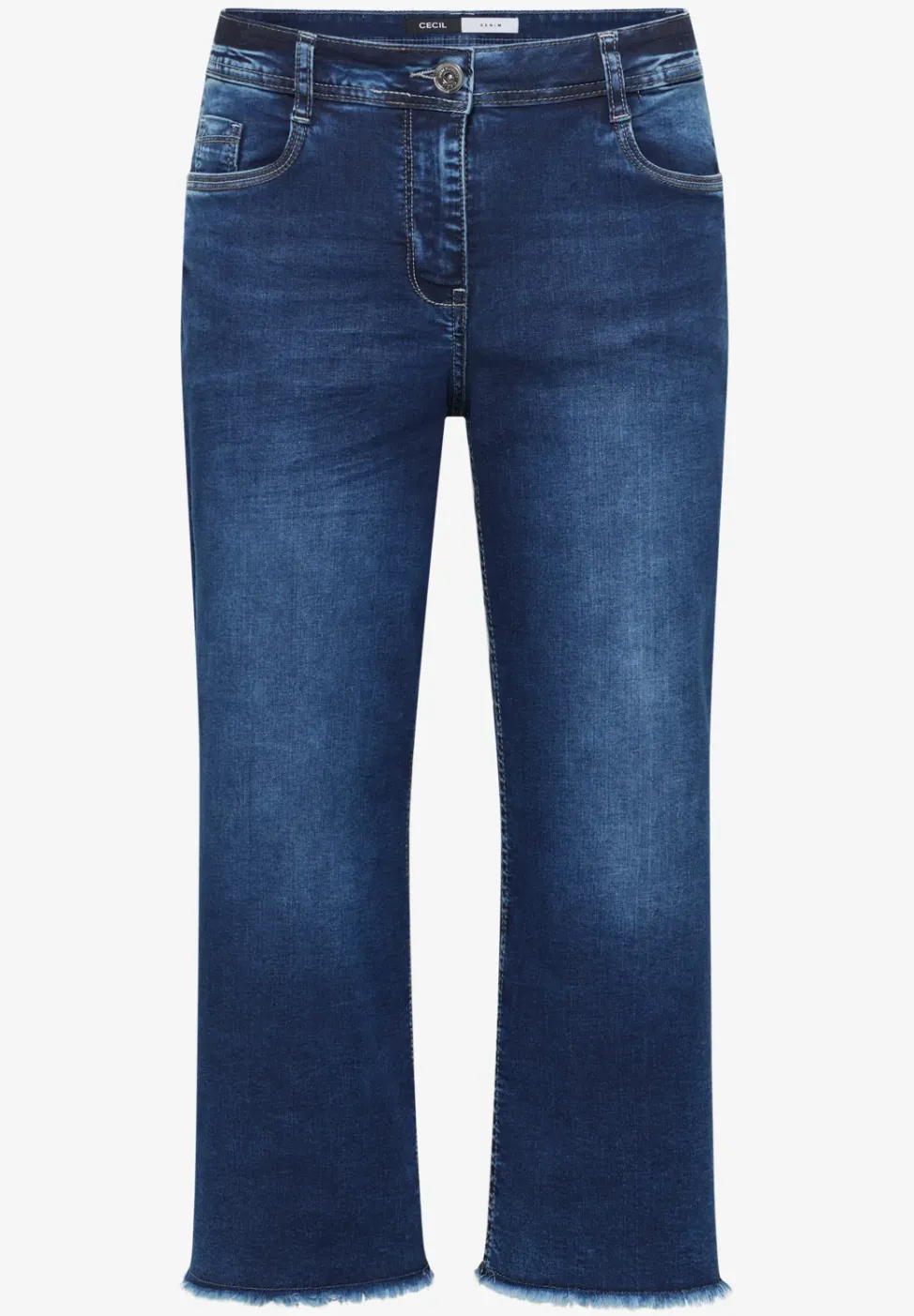 Jean 3/4 coupe large en style ample