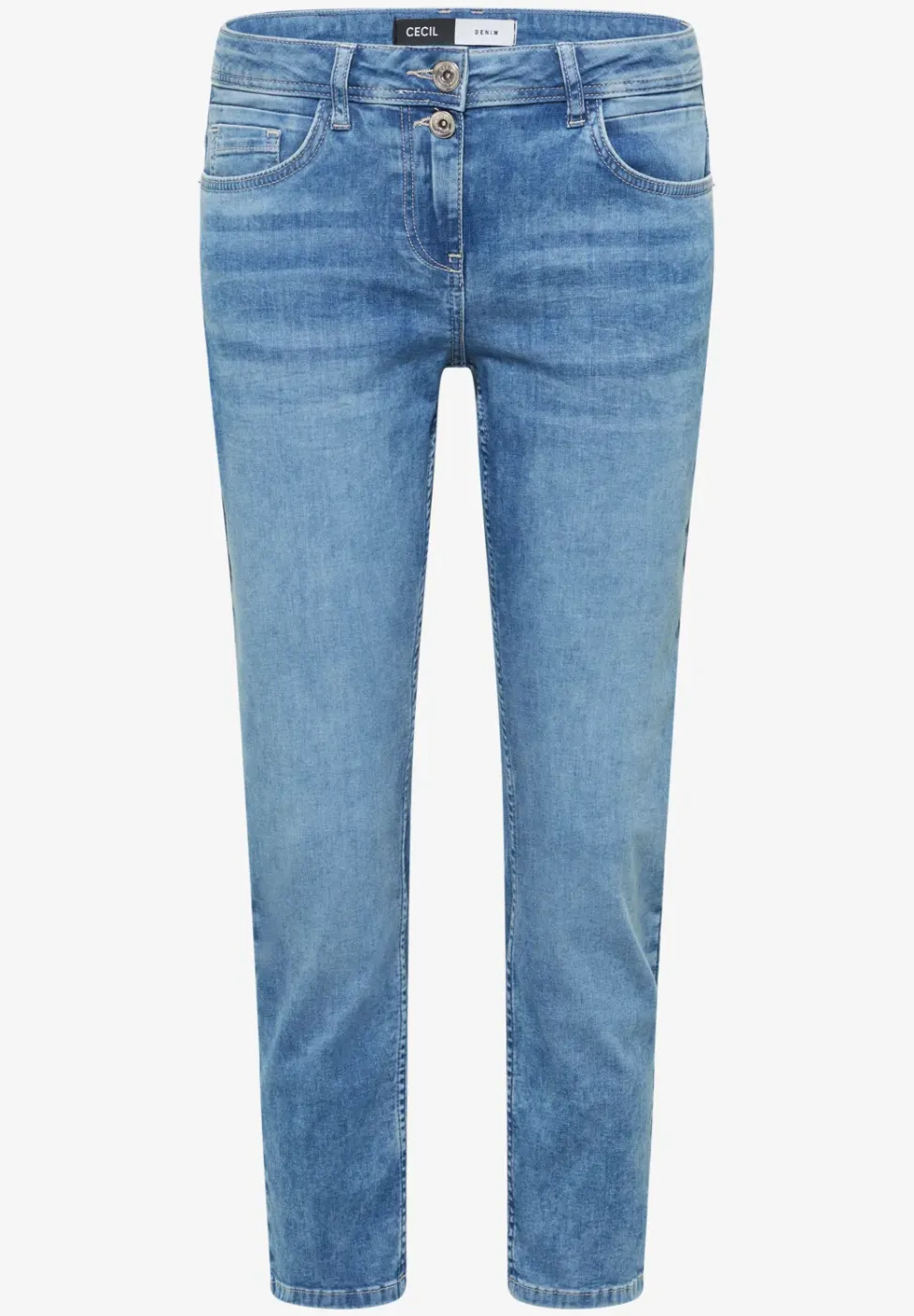 Jean 7/8 coupe slim en style décontracté