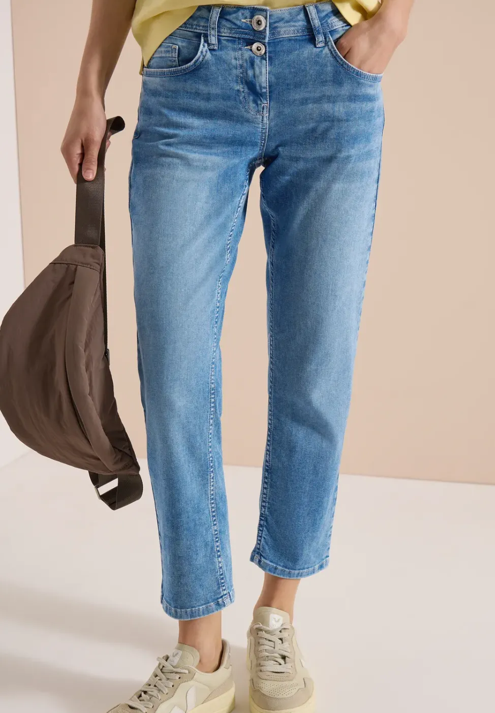 Jean 7/8 coupe slim en style décontracté