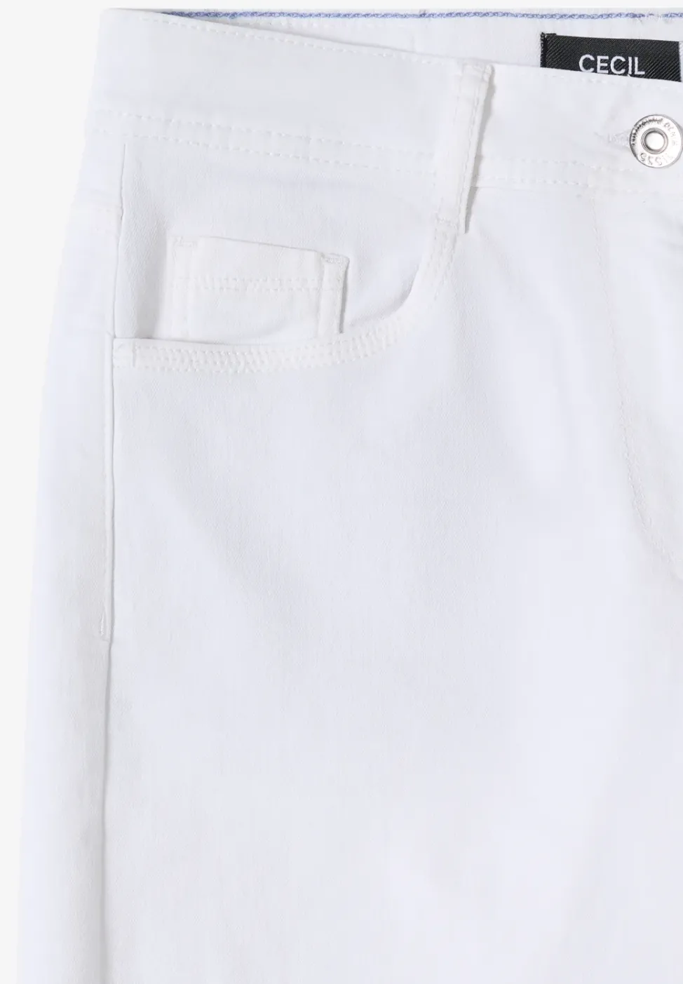 Jean 3/4 à jambes larges, coupe loose