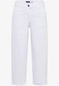 Jean 3/4 à jambes larges, coupe loose