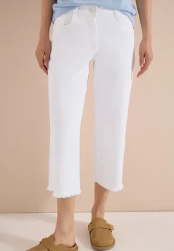 Jean 3/4 à jambes larges, coupe loose
