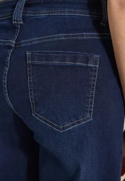 Jean 3/4 à jambes larges, coupe loose