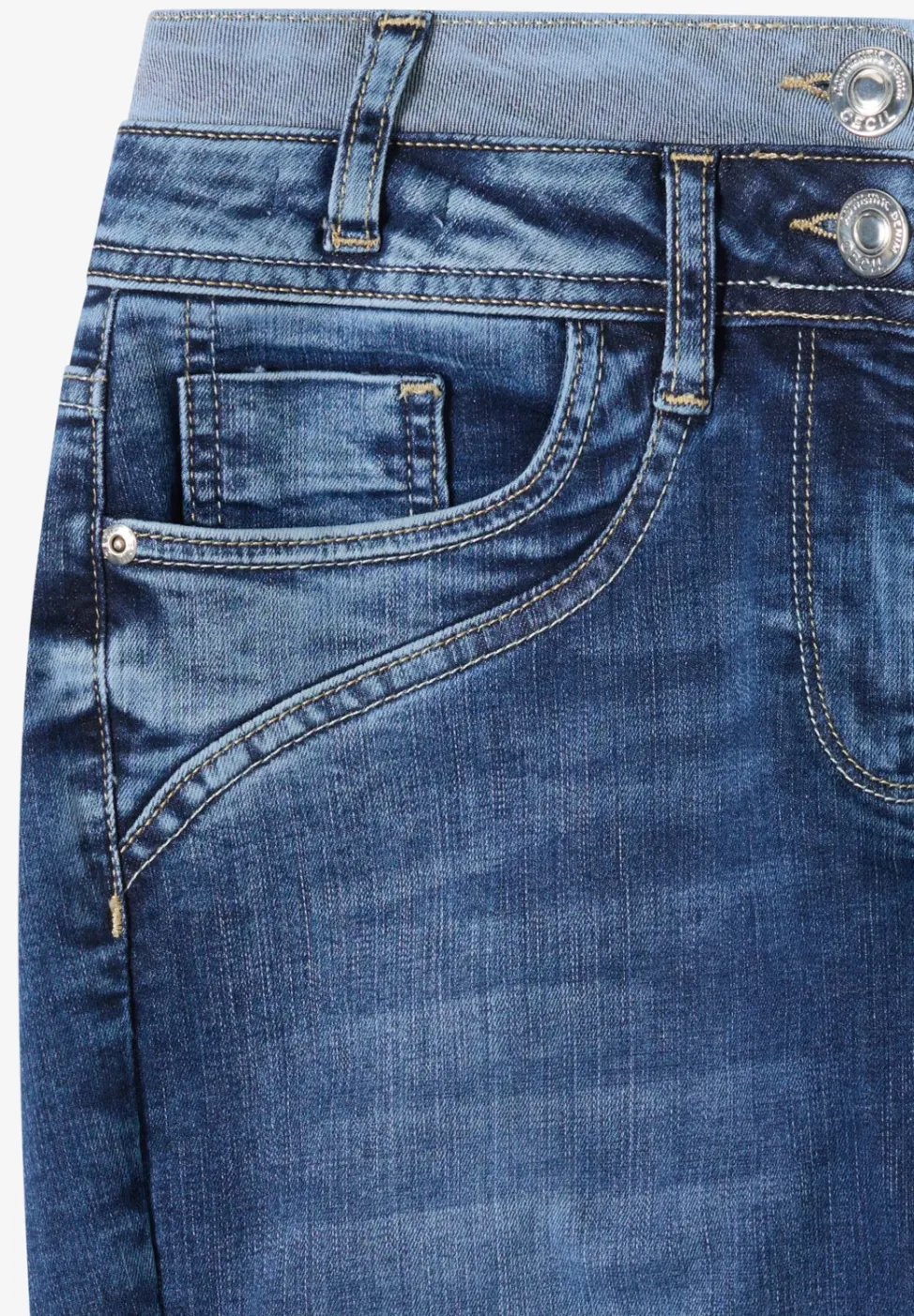Jeans avec double ceinture