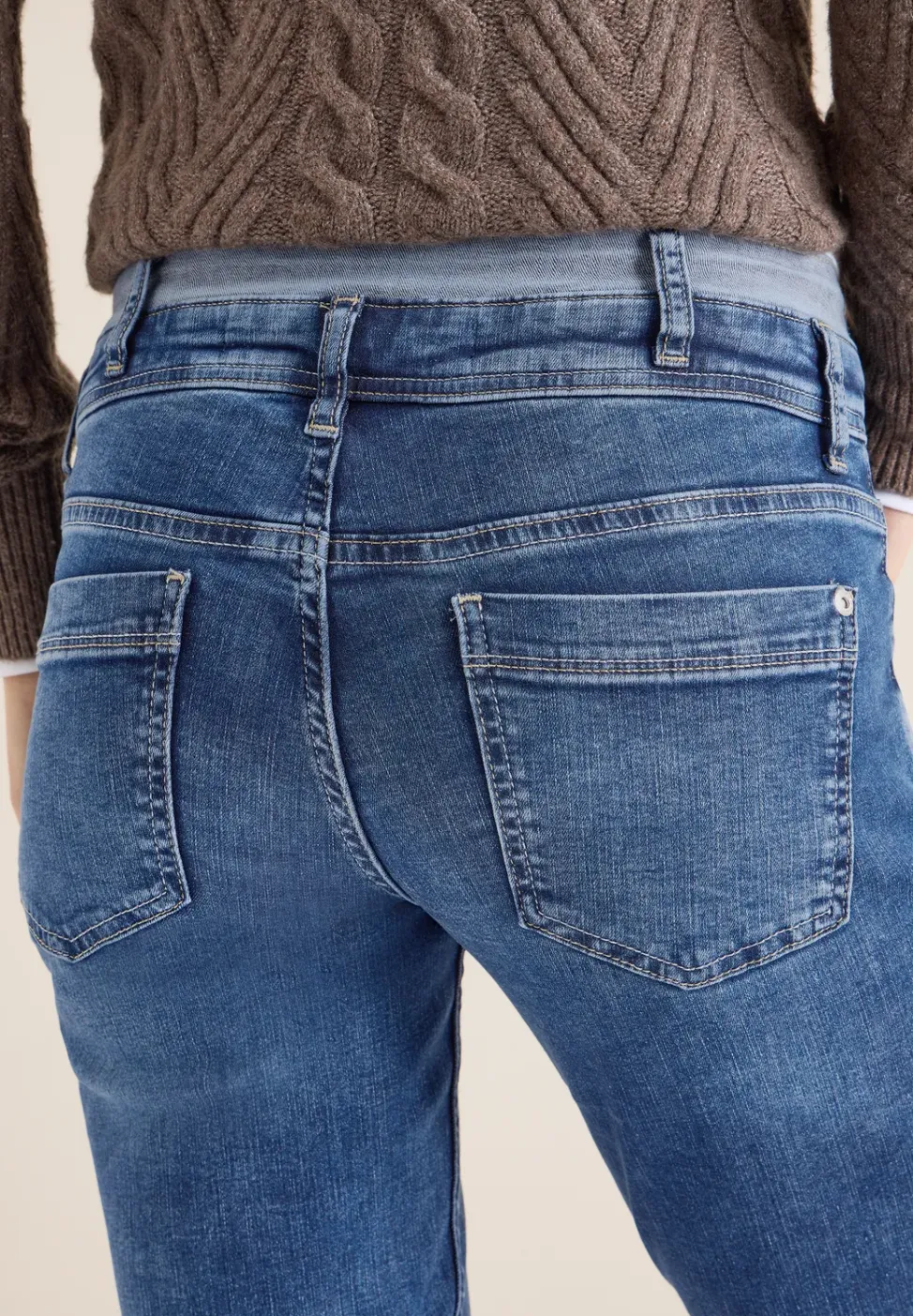 Jeans avec double ceinture