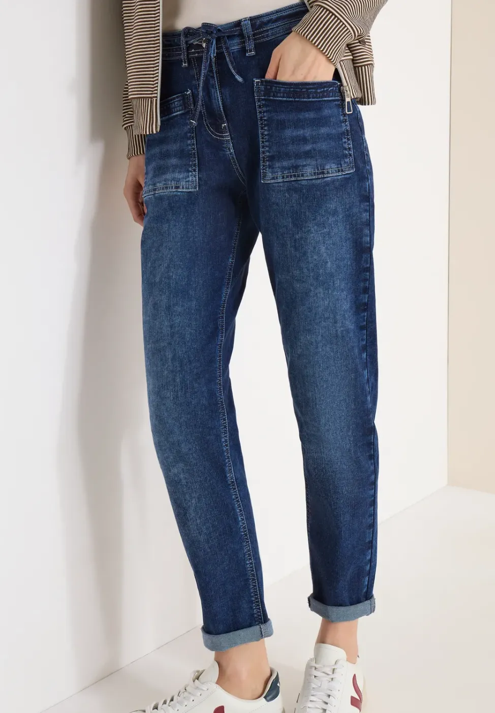 Jeans avec poches patch