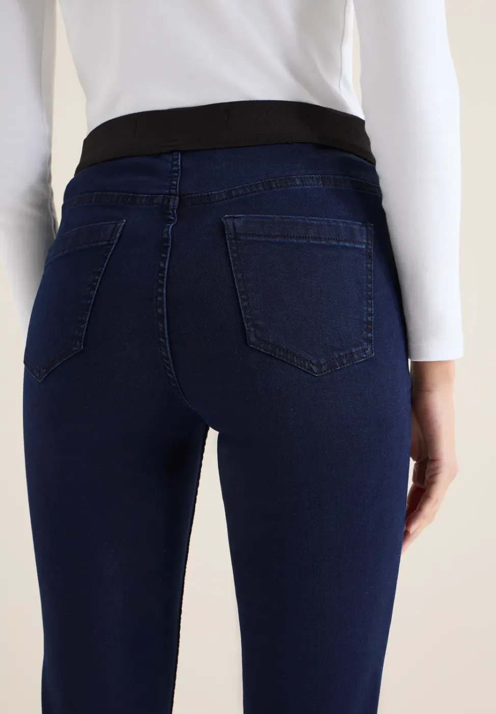 Jeans avec taille élastique