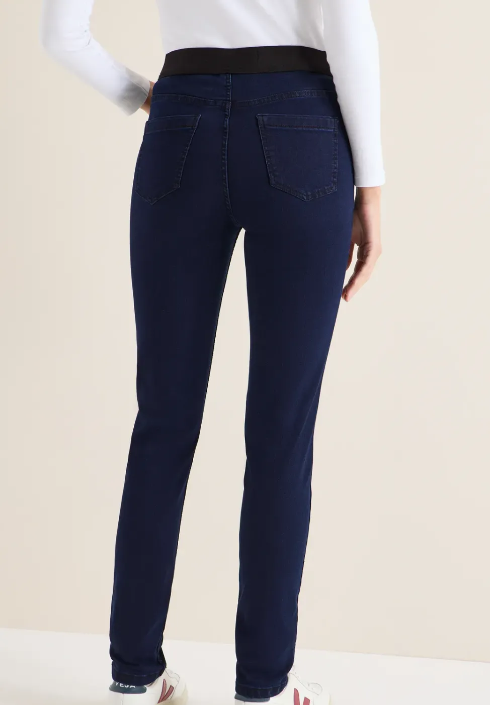 Jeans avec taille élastique