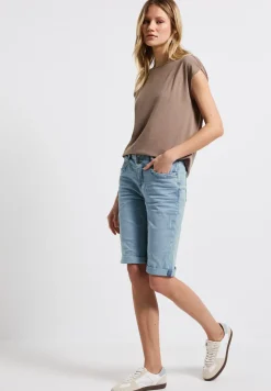 Jeans bermuda bleaché