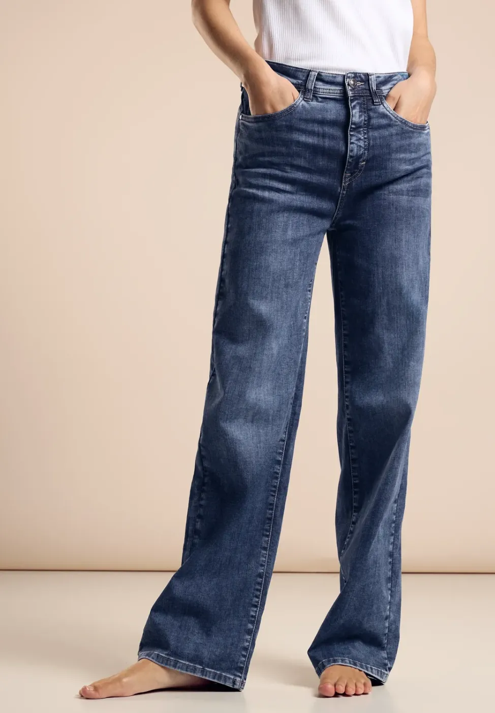 Jeans en coupe loose