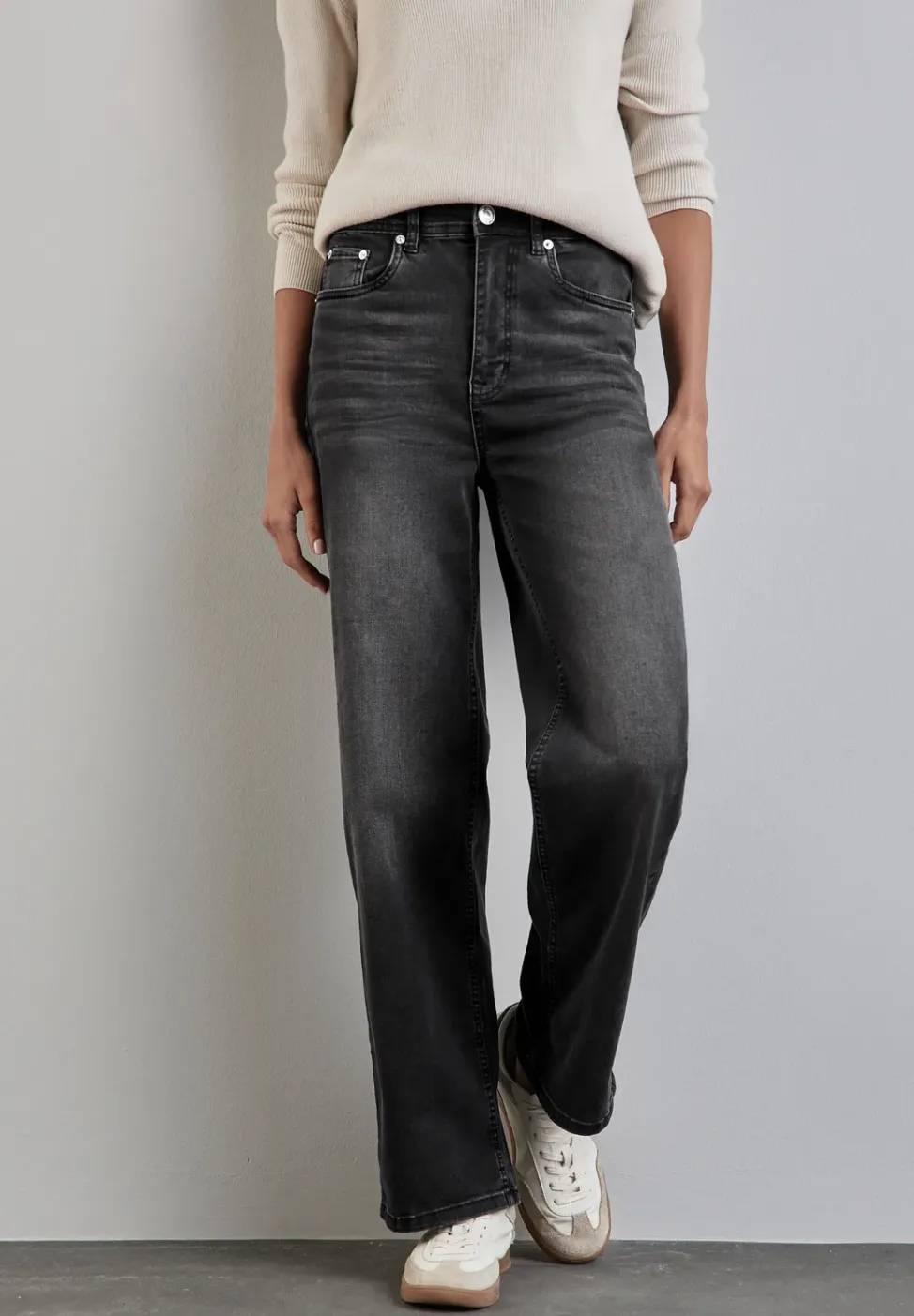 Jeans en coupe loose