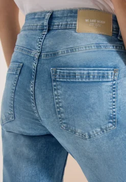 Jeans High Waist Straight Leg en Slim Fit