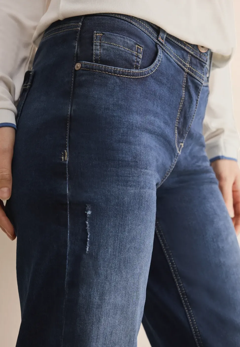 Jeans à jambes larges