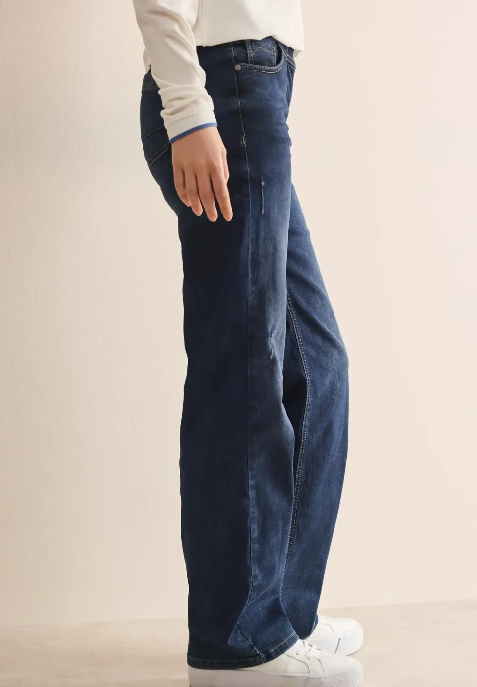 Jeans à jambes larges