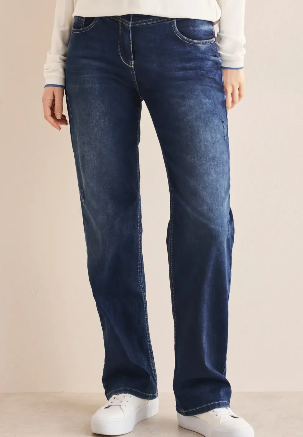 Jeans à jambes larges
