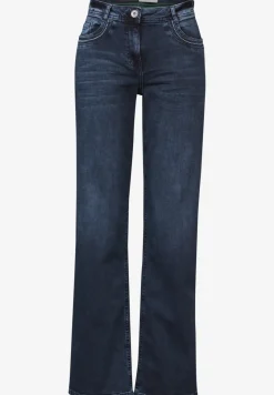 Jeans large avec broderie
