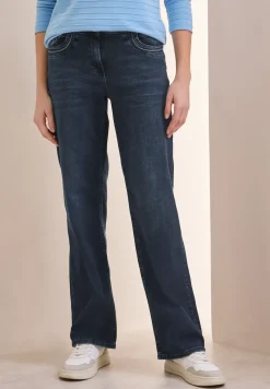 Jeans large avec broderie