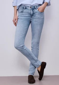 Jeans Mid Waist Slim Leg à la coupe Slim Fit