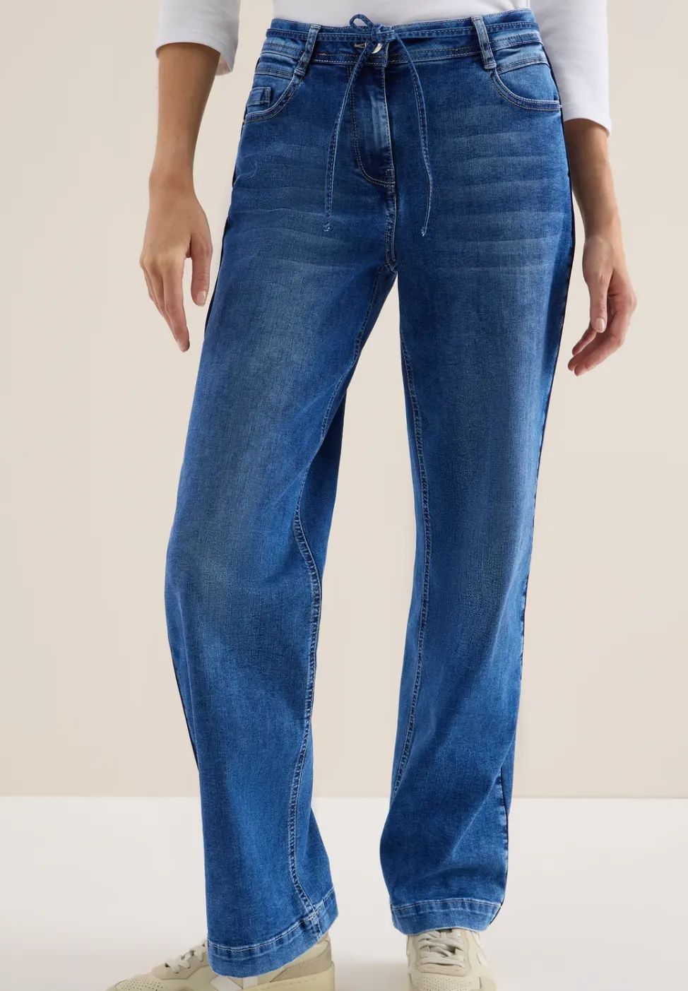 Jeans à rayures gallon